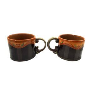 Demdaco Chocolate Berries hand painted and designed by Deb Hrabik Flat Coffee Mu